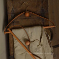 Бутик -деревянный костюм вешалка с логотипом деревянным пальто